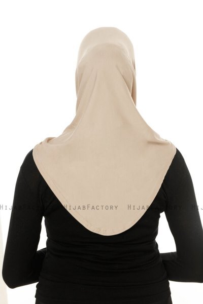 Hanfendy Cross Logo - Hijab One-Piece Taupe Claro
