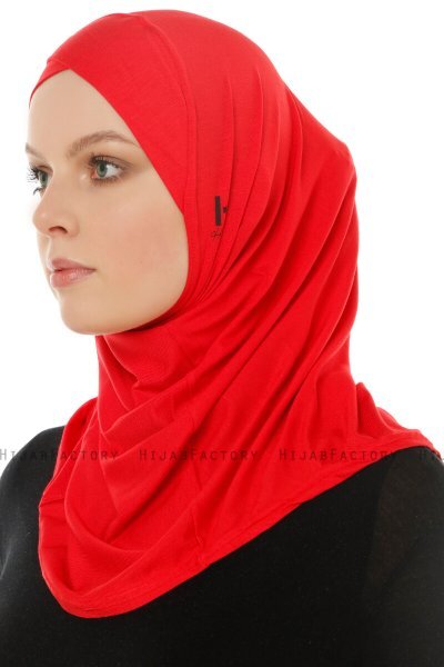 Hanfendy Cross Logo - Hijab One-Piece Rojo