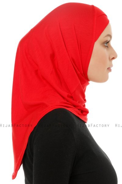 Hanfendy Cross Logo - Hijab One-Piece Rojo