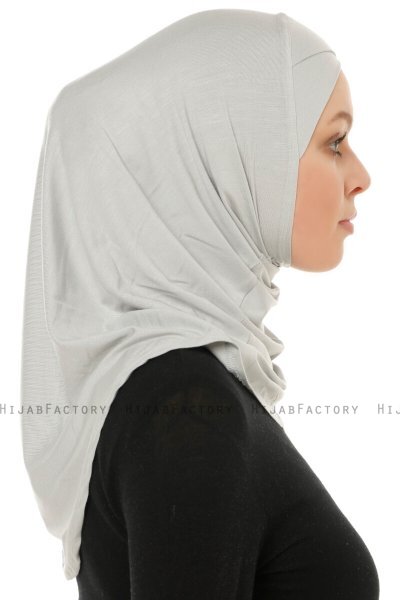 Hanfendy Cross Logo - Hijab One-Piece Gris Claro