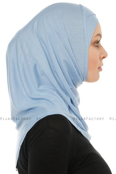 Hanfendy Cross Logo - Hijab One-Piece Azul Claro