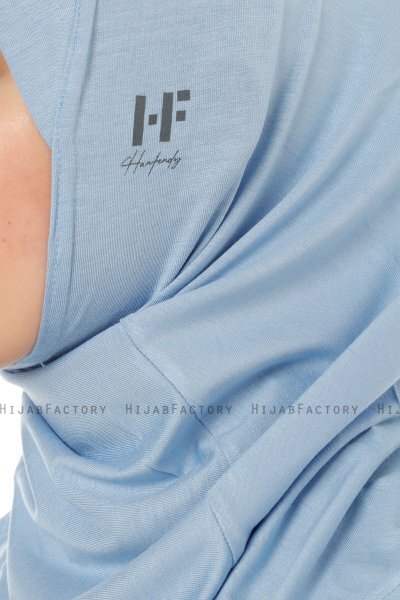 Hanfendy Cross Logo - Hijab One-Piece Azul Claro