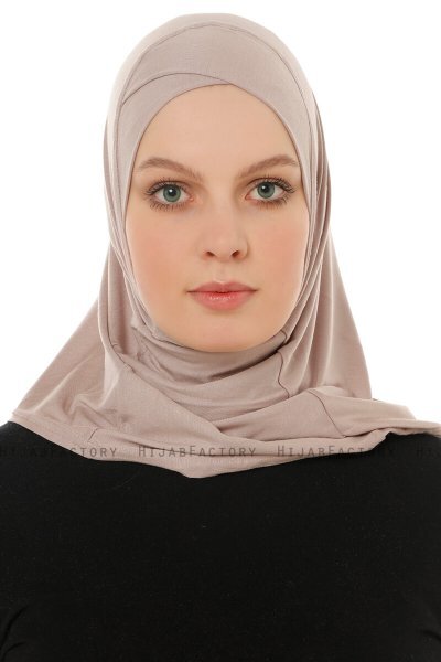 Hanfendy Cross Logo - Hijab One-Piece Piedra Gris