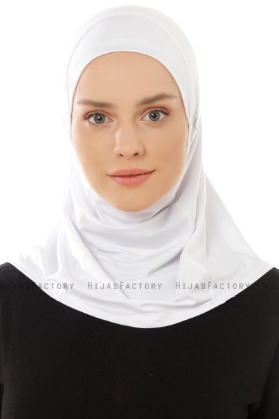 Micro Plain - Hijab One-Piece Blanco