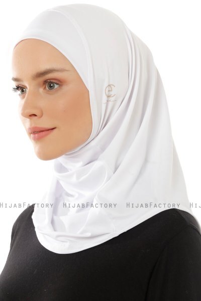 Micro Plain - Hijab One-Piece Blanco