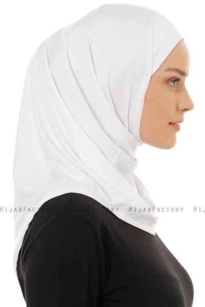 Micro Plain - Hijab One-Piece Blanco