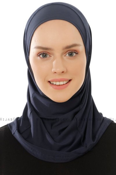 Micro Plain - Hijab One-Piece Azul Marino
