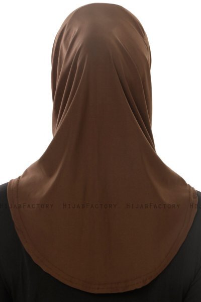 Micro Plain - Hijab One-Piece Marrón