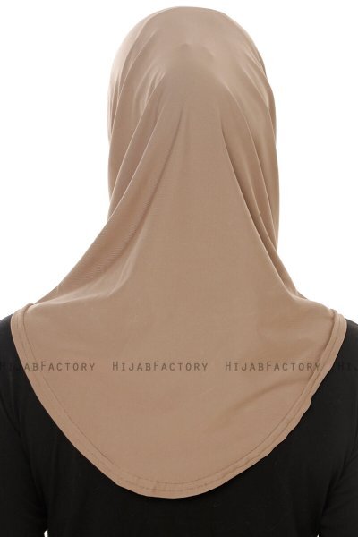 Micro Plain - Hijab One-Piece Taupe Oscuro