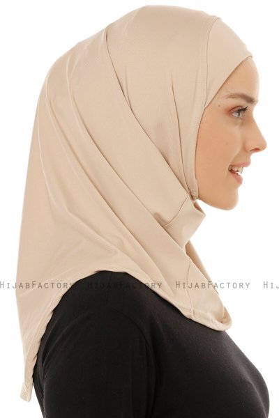 Micro Plain - Hijab One-Piece Taupe Claro