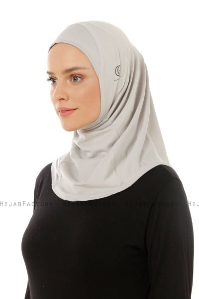Micro Plain - Hijab One-Piece Gris Claro