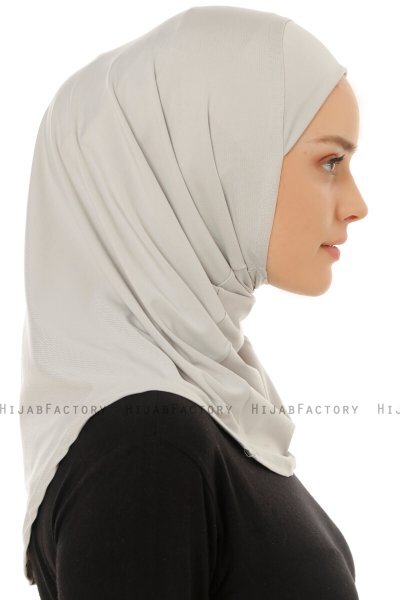 Micro Plain - Hijab One-Piece Gris Claro