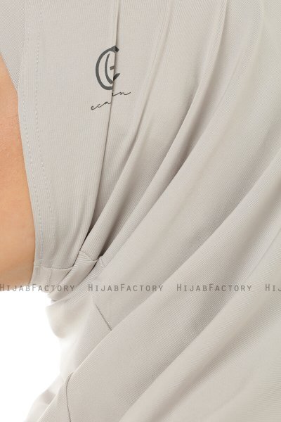 Micro Plain - Hijab One-Piece Gris Claro