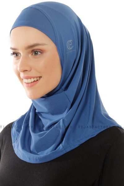 Micro Plain - Hijab One-Piece Índigo