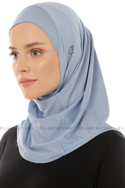 Micro Plain - Hijab One-Piece Azul Claro