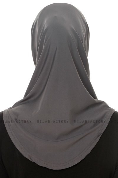 Micro Plain - Hijab One-Piece Antracita