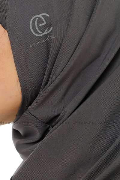 Micro Plain - Hijab One-Piece Antracita