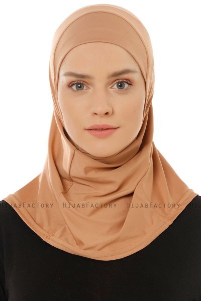 Micro Plain - Hijab One-Piece Caramelo