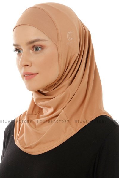 Micro Plain - Hijab One-Piece Caramelo