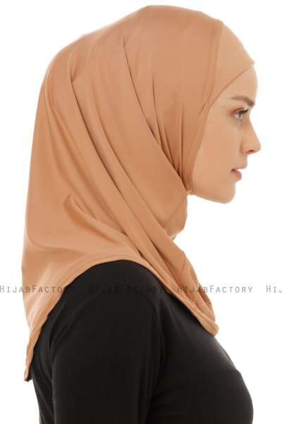 Micro Plain - Hijab One-Piece Caramelo
