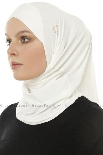Micro Cross - Hijab One-Piece Crema