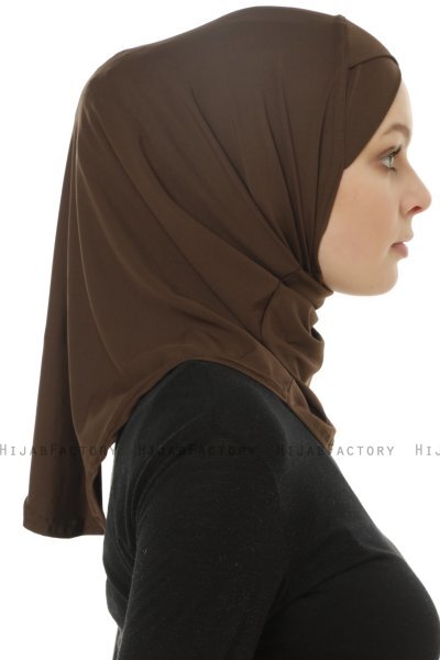 Micro Cross - Hijab One-Piece Marrón