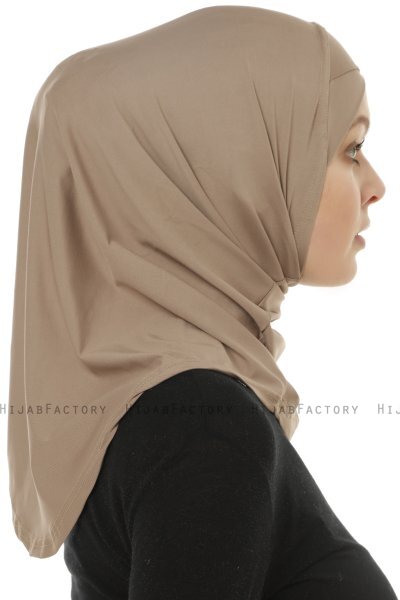 Micro Cross - Hijab One-Piece Taupe Oscuro