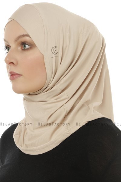 Micro Cross - Hijab One-Piece Taupe Claro