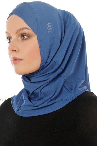 Micro Cross - Hijab One-Piece Azul Claro