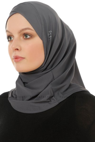 Micro Cross - Hijab One-Piece Antracita