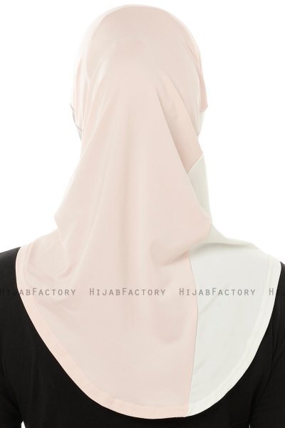 Esin - Hijab One-Piece Rosa De Antaño & Gris Claro & Crema