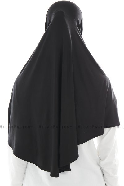 Ajda - Hijab Negro Con Cremallera