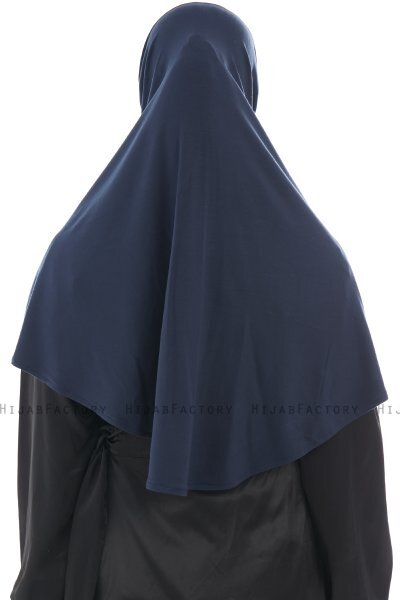 Ajda - Hijab Azul Marino Con Cremallera
