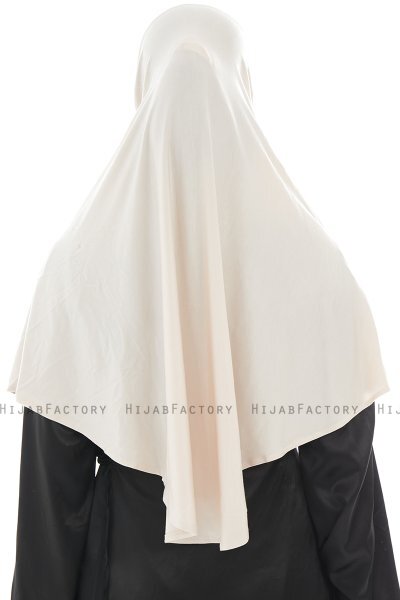 Ajda - Hijab Beige Con Cremallera