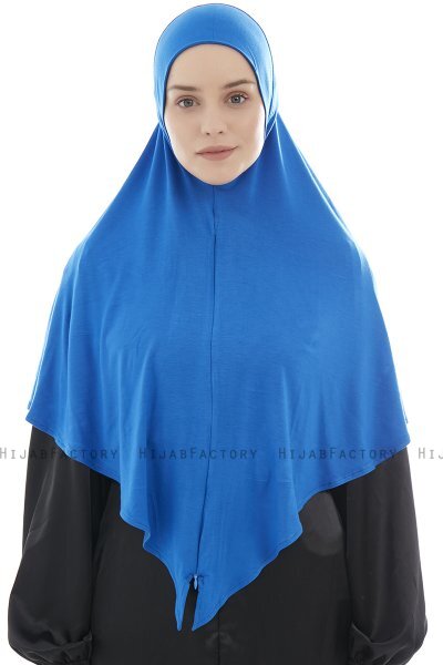 Ajda - Hijab Azul Con Cremallera
