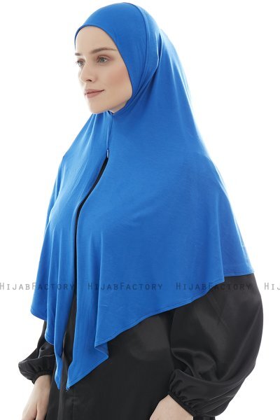Ajda - Hijab Azul Con Cremallera