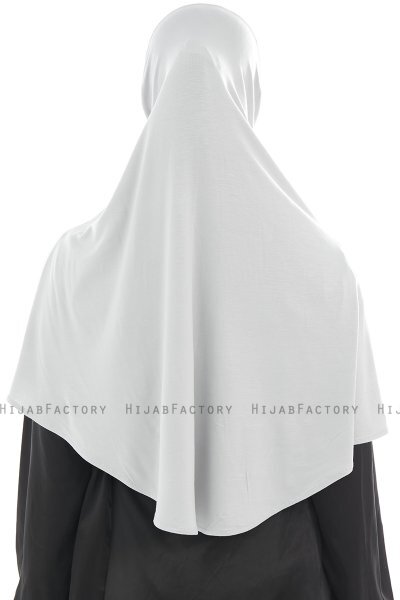 Ajda - Hijab Gris Claro Con Cremallera