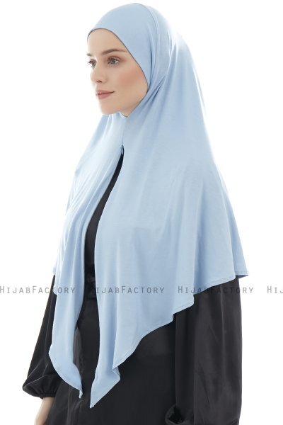 Ajda - Hijab Azul Claro Con Cremallera