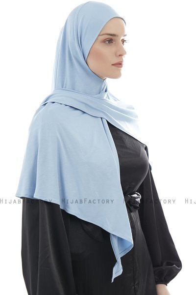 Ajda - Hijab Azul Claro Con Cremallera