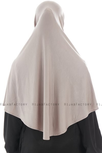 Ajda - Hijab Piedra Gris Con Cremallera