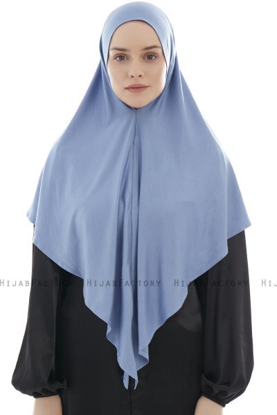 Ajda - Hijab Índigo Con Cremallera
