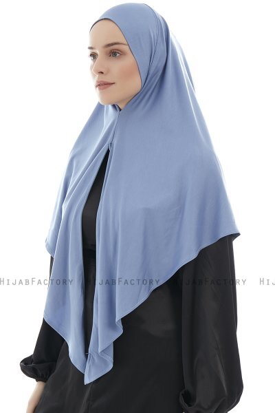 Ajda - Hijab Índigo Con Cremallera