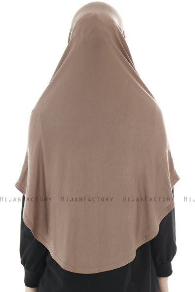 Roxelana - Hijab Al Amira Taupe Oscuro Larga