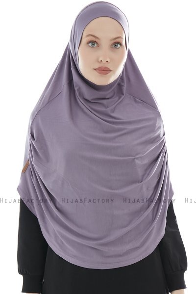 Roxelana - Hijab Al Amira Morado Oscuro Larga