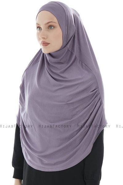 Roxelana - Hijab Al Amira Morado Oscuro Larga