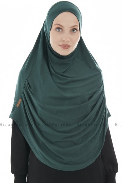 Roxelana - Hijab Al Amira Verde Oscuro Larga