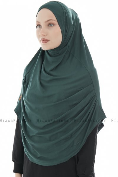 Roxelana - Hijab Al Amira Verde Oscuro Larga