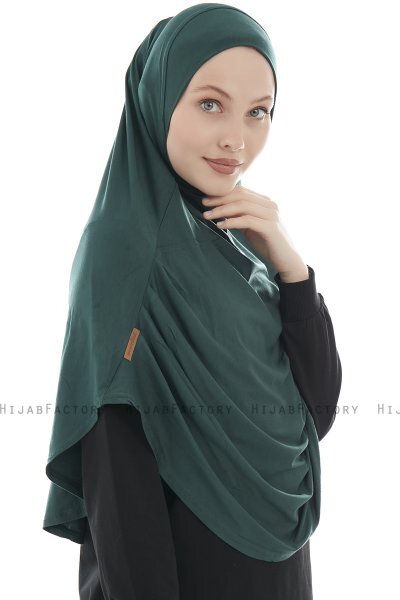 Roxelana - Hijab Al Amira Verde Oscuro Larga