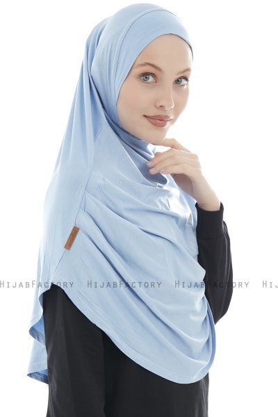 Roxelana - Hijab Al Amira Azul Claro Larga
