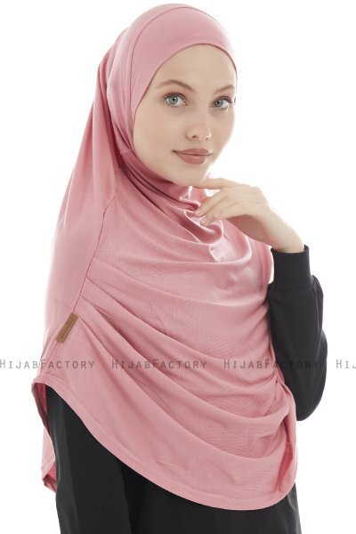 Roxelana - Hijab Al Amira Rosa Oscuro Larga